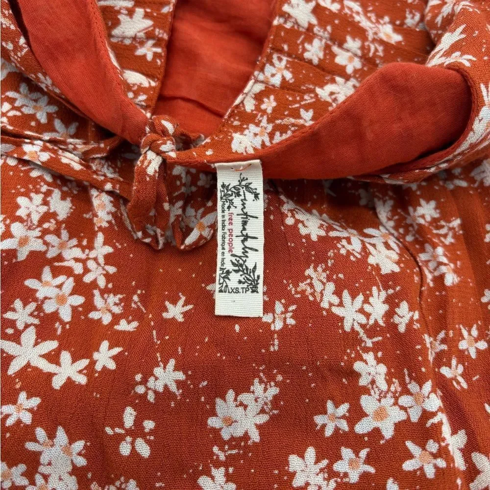 Free People Floral Bodysuit